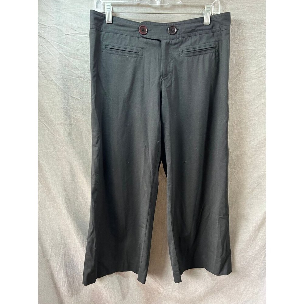 Catherine Malandrino Pants Womens 6 Black Chino Casual Ladies 32x26.